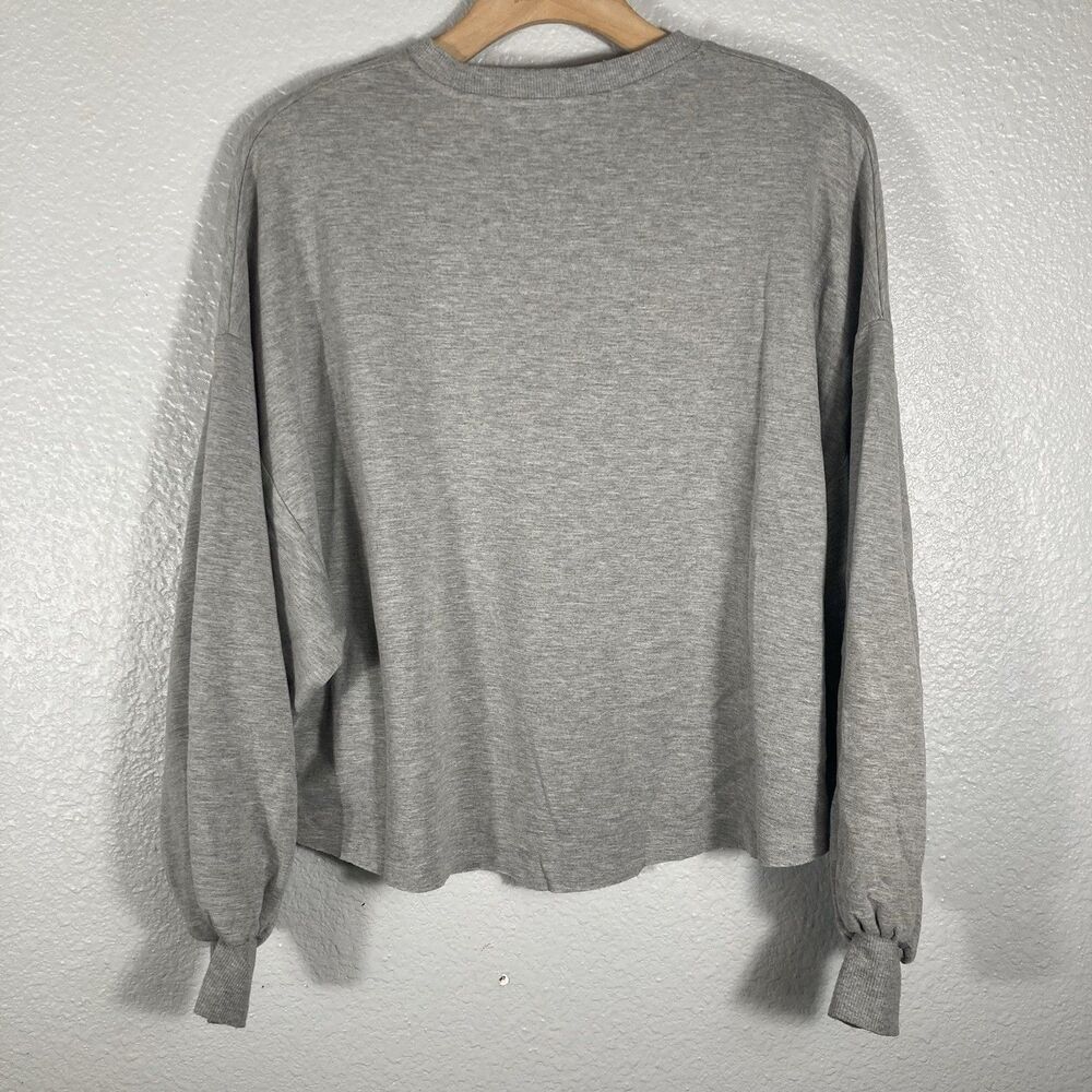 Graphic Western Sweatshirt Kick Rocks Cowboy Oversized Cropped Womens XS Raw Hem - Picture 5 of 9